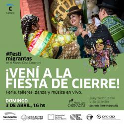 “FESTIMIGRANTAS” CIERRA UN MES DE EXPOSICIÓN EN EL CARNACINI “FESTIMIGRANTAS” CIERRA UN MES DE EXPOSICIÓN EN EL CARNACINI